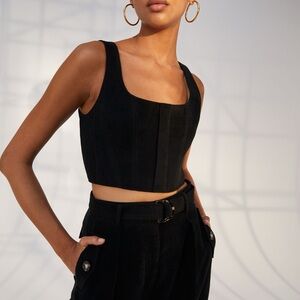 Aritzia- - 1-01 Babaton - Kates Corset Crop Top